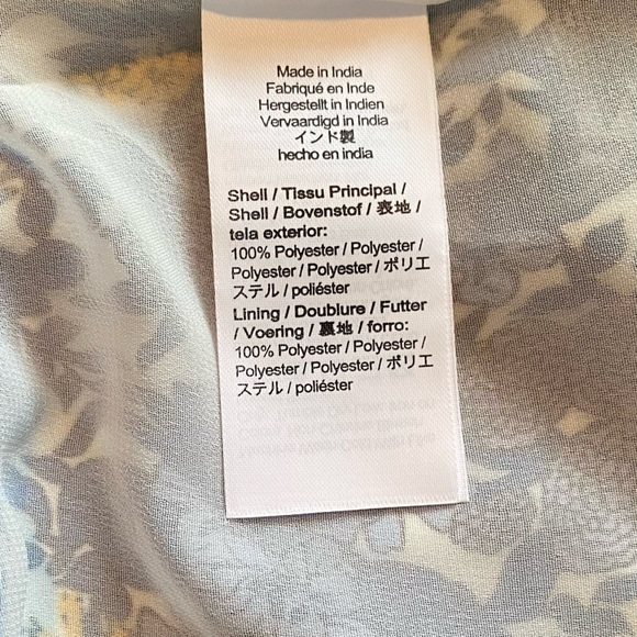 NWT J. Crew Blue & Yellow V-Neck Fête Floral Print Midi Dress, S - Picture 10 of 14